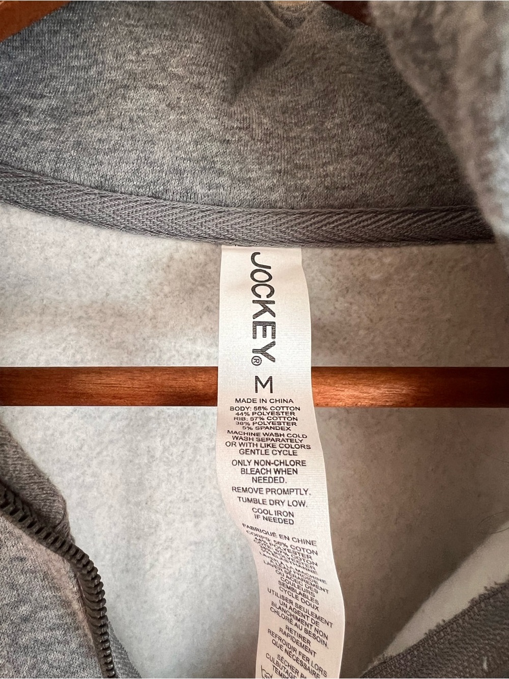 Jockey Gray Half-Zip Pullover Sweatshirt - Picture 3 of 3